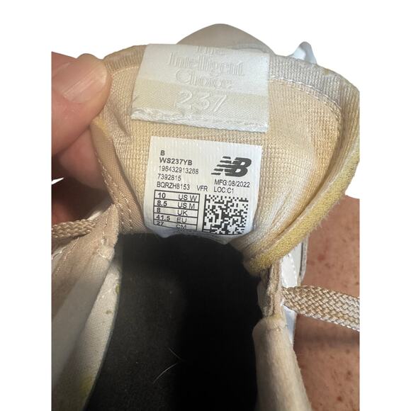 New Balance 237 Sneakers WS237YB Beige/White Women’s 10 - Picture 7 of 7